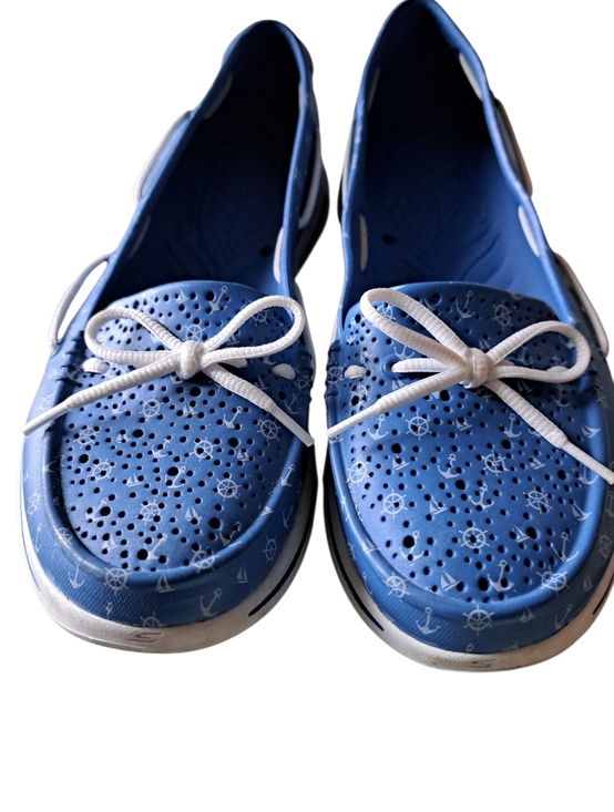Skechers Shoes - Skechers Cali Gear Ultra Go Walk Nautical Boat Shoes coastal lightweight blue 6